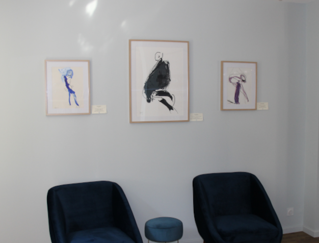 Photo des oeuvres d'art de la librairie salon de thé café galerie d'art, L'Equilibre du monde, à Saint-Renan Pays d'Iroise Brest