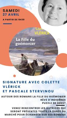 Signature avec Colette Vlérick et Pascale Stervinou